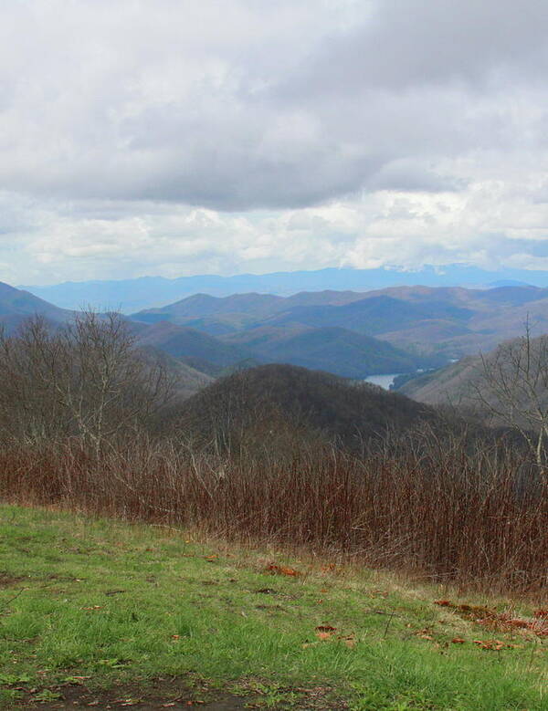 Nantahala National Forest Art Print featuring the photograph View From Silers Bald 2015c by Cathy Lindsey