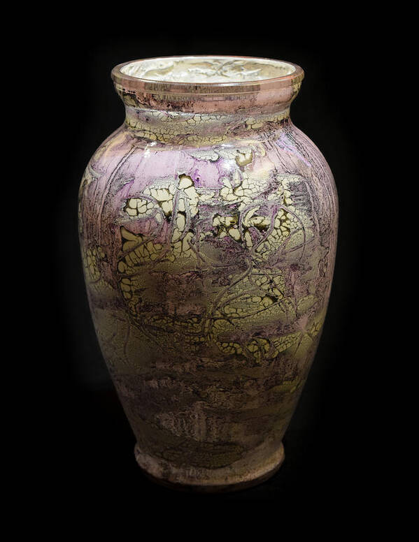Glass. Violet Art Print featuring the glass art Violet Vase by Christopher Schranck