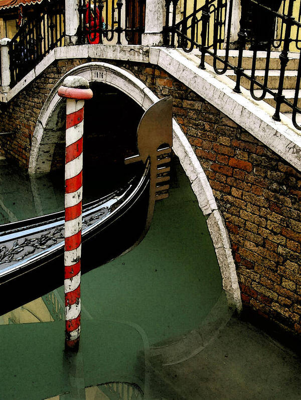 Italy Art Print featuring the photograph Visions of Venice 1. by Nancy Bradley