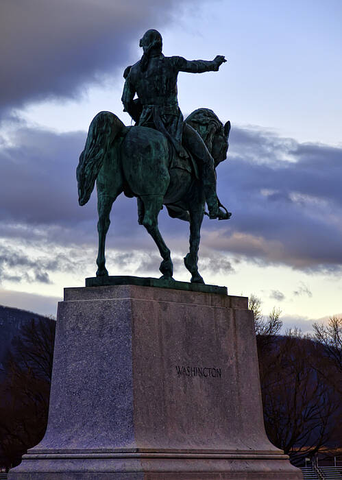 West Point Art Print featuring the photograph Washington Monument at West Point by Dan McManus