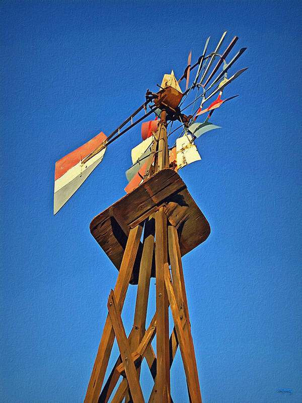 Windmill Art Print featuring the photograph Which Way The Wind Blows by Glenn McCarthy Art and Photography