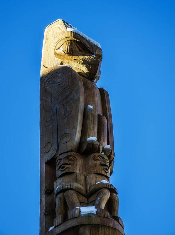 Native American Art Print featuring the photograph Whistler Totem Pole by Pelo Blanco Photo