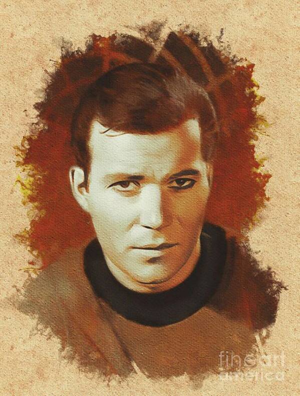 William Art Print featuring the painting William Shatner as Captain Kirk by Esoterica Art Agency