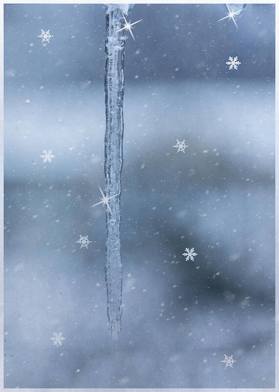 Winter Art Print featuring the photograph Winter Blues by Cathy Kovarik