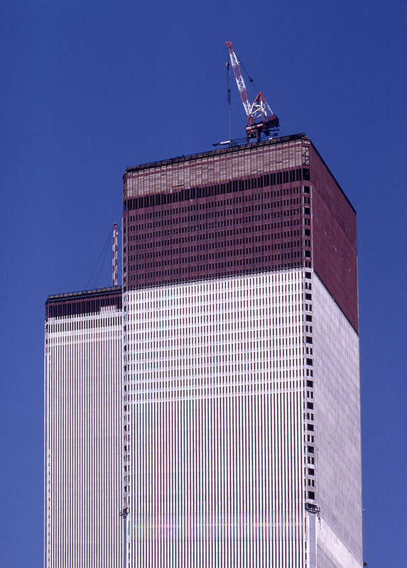 New York City Art Print featuring the photograph World Trade Center under construction by Paul Ross