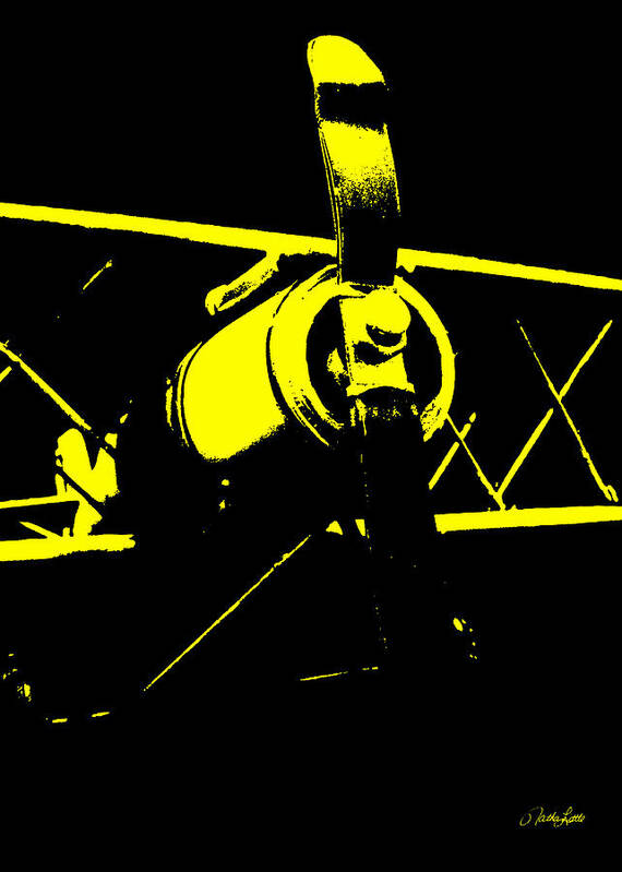  Art Print featuring the photograph Yellow Plane by Nathan Little