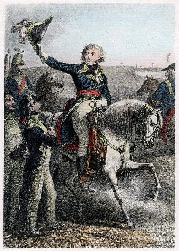 Horse Art Print featuring the drawing Jean Baptiste Kléber, French General by Print Collector
