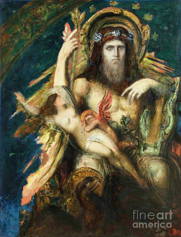 Oil Painting Art Print featuring the drawing Jupiter And Semele #1 by Heritage Images