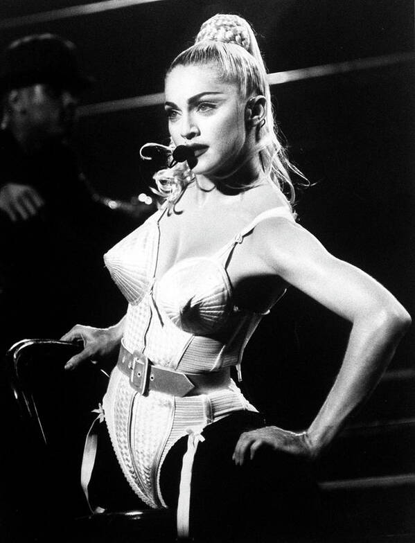 1990-1999 Art Print featuring the photograph Madonna;Jean Paul Gaultier #1 by Dmi
