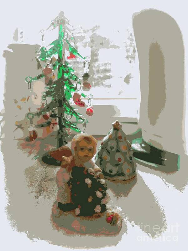 Christmas Card Art Print featuring the photograph Tiny White Christmas by Jodie Marie Anne Richardson Traugott     aka jm-ART
