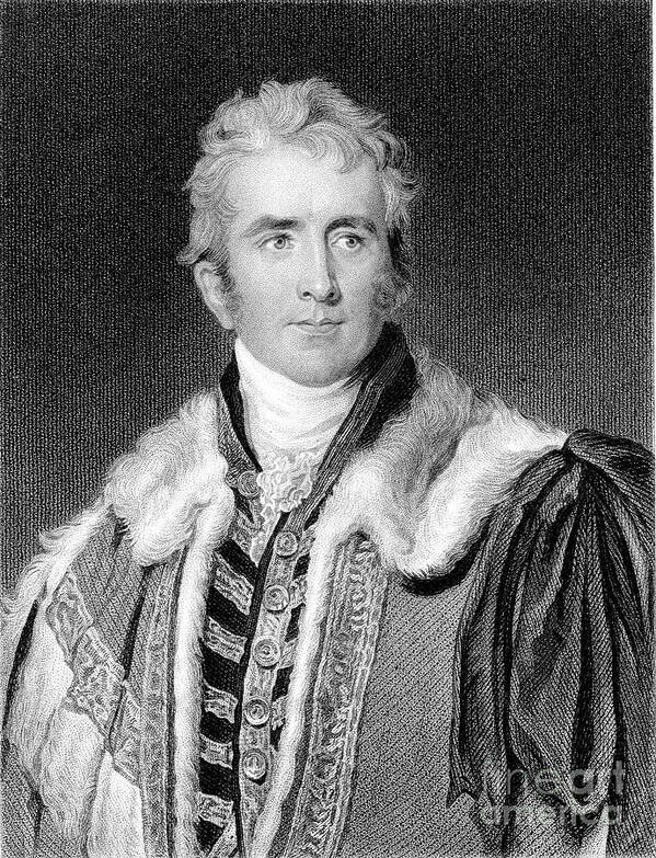 Engraving Art Print featuring the drawing William Pitt Amherst, 1st Earl Amherst #1 by Print Collector
