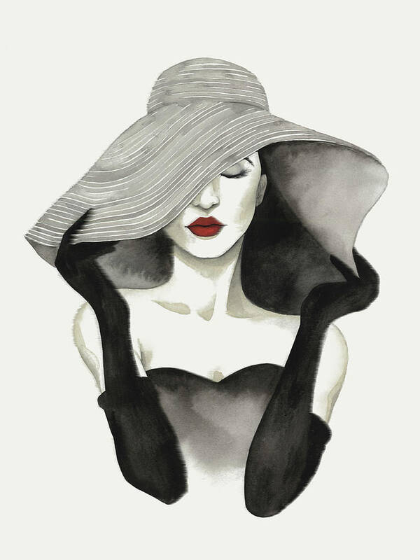 Fashion & Figurative Art Print featuring the painting In Vogue I #2 by Grace Popp