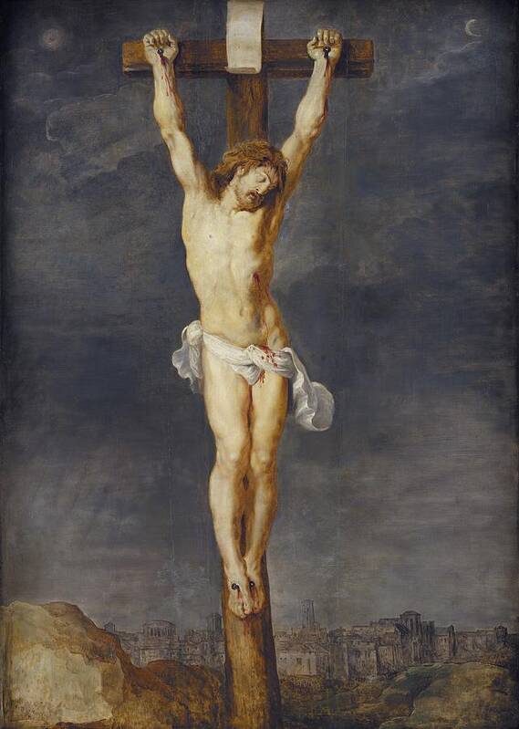 Christ Art Print featuring the painting Christ On The Cross by Peter Paul Rubens