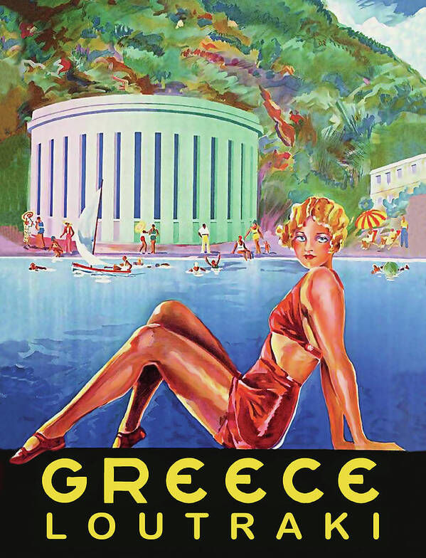 Greece Art Print featuring the digital art Greece #4 by Long Shot