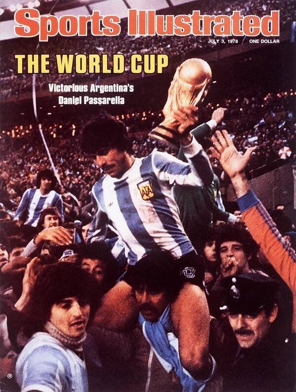 Magazine Cover Art Print featuring the photograph Argentina Daniel Passarella, 1978 World Cup Final Sports Illustrated Cover by Sports Illustrated