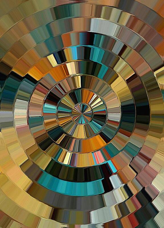 Glass Art Print featuring the digital art Arizona Prism by David Manlove