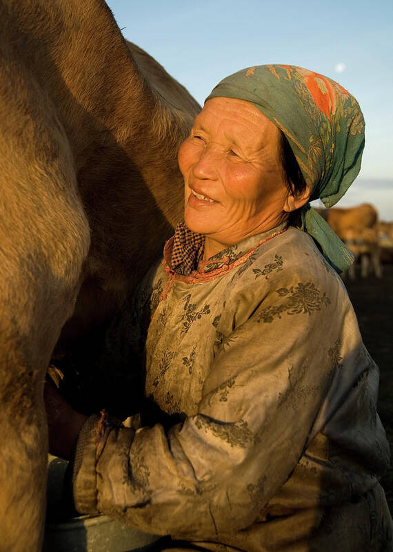 Mongolian Culture Art Print featuring the photograph Asian Portraits by Rawpixel