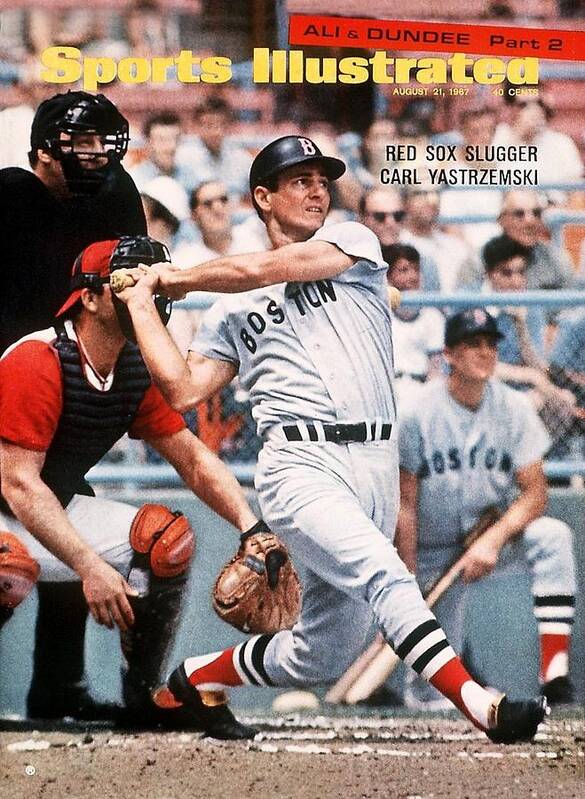 Magazine Cover Art Print featuring the photograph Boston Red Sox Carl Yastrzemski... Sports Illustrated Cover by Sports Illustrated