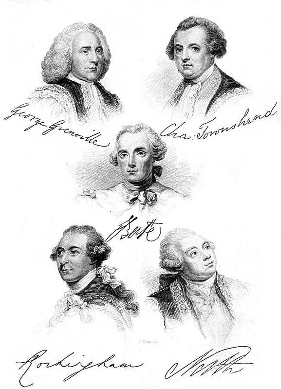 Engraving Art Print featuring the drawing British Politicians And Prime by Print Collector