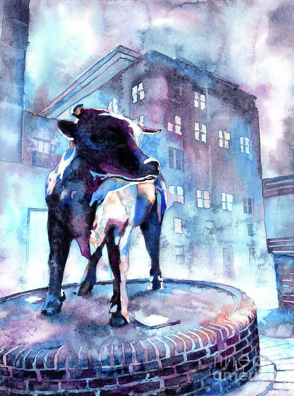 Art For House Art Print featuring the painting Bull of Durham by Ryan Fox