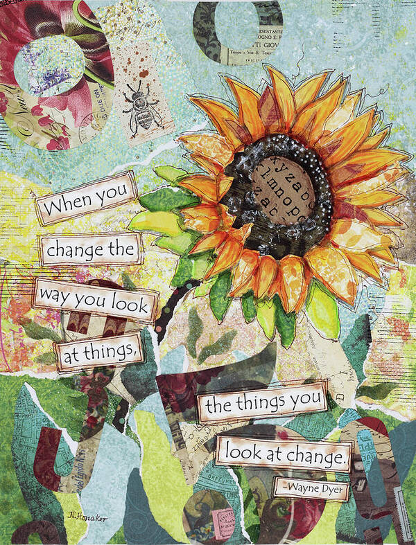 Changing Things Art Print featuring the mixed media Changing Things by Let Your Art Soar