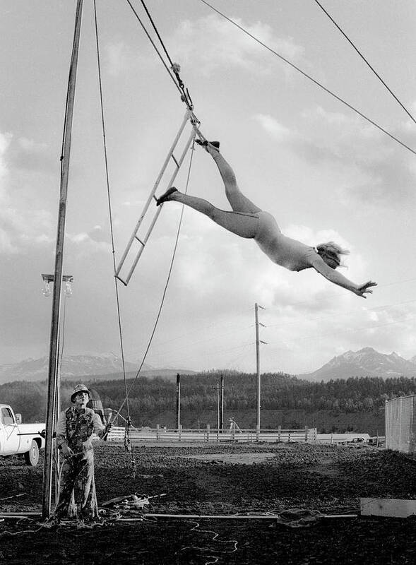 Circus Trapeze Art Print featuring the photograph Circus work #2 by Neil Pankler