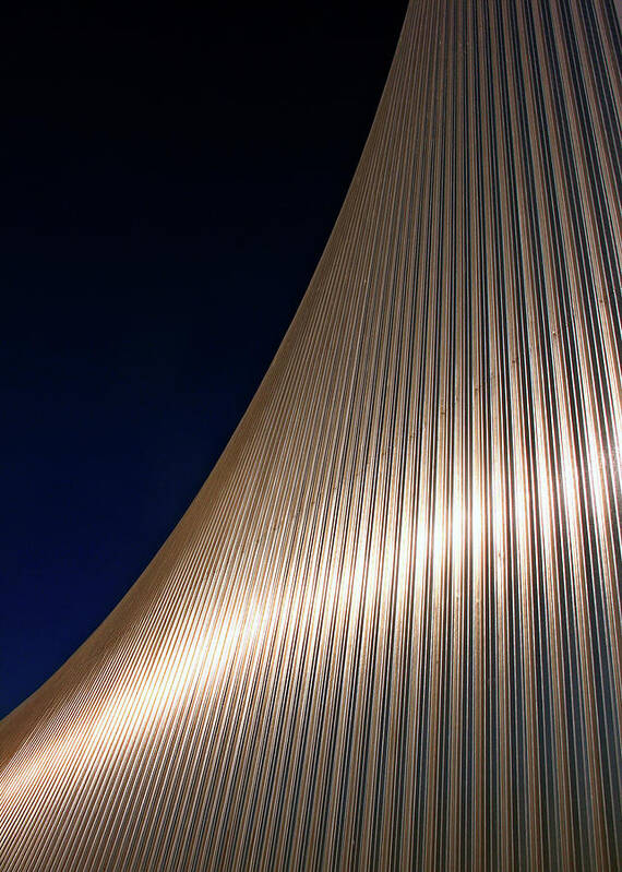 Curve Art Print featuring the photograph Curved Cladding by Kevin Button