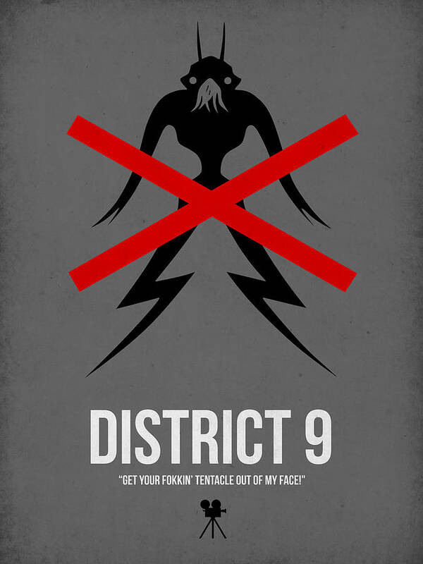 District 9 Art Print featuring the digital art District 9 by Naxart Studio