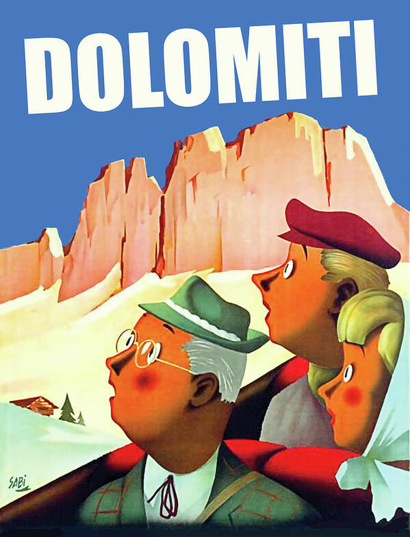 Dolomites Art Print featuring the digital art Dolomites by Long Shot