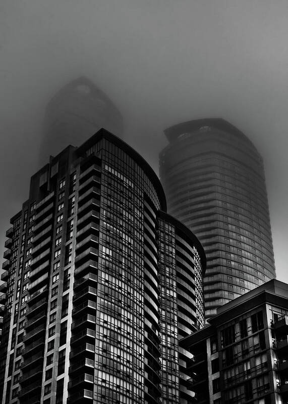 Toronto Art Print featuring the photograph Downtown Toronto Fogfest No 22 by Brian Carson