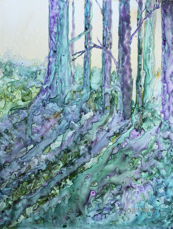 Woods Art Print featuring the painting Early Spring by Jenny Armitage