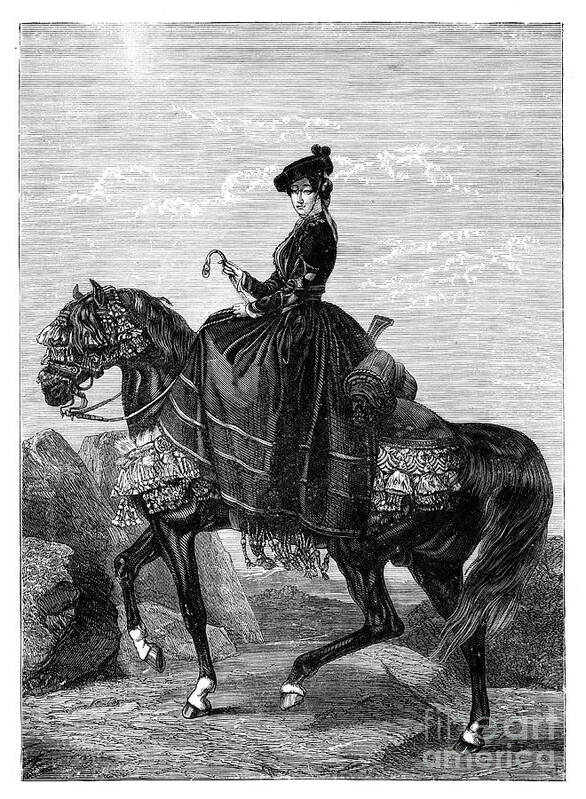 Empress Eugenie De Montijo 1826-1920 Art Print by Print Collector 