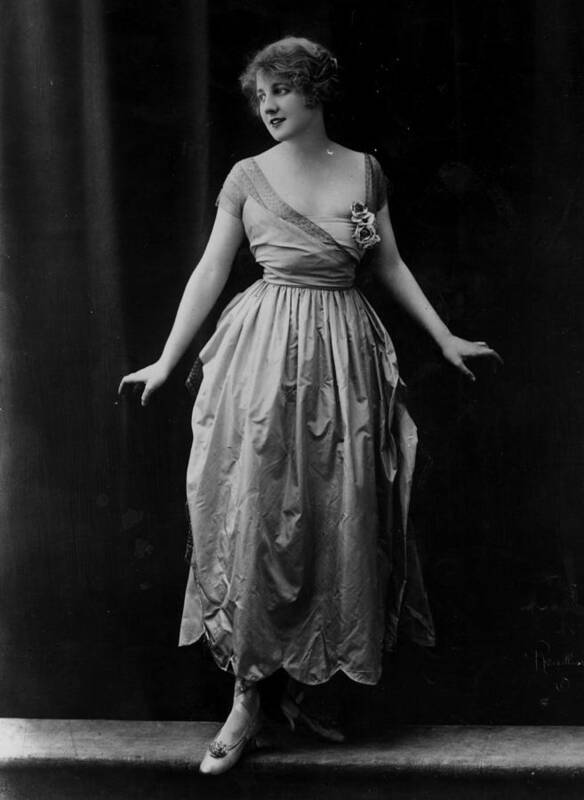 1910-1919 Art Print featuring the photograph Evening Dress by Reutlinger