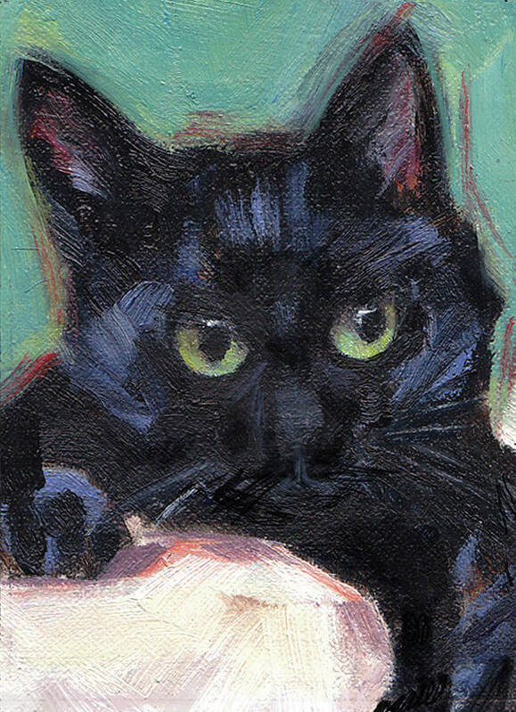 Cat Art Print featuring the painting Felix by Merle Keller