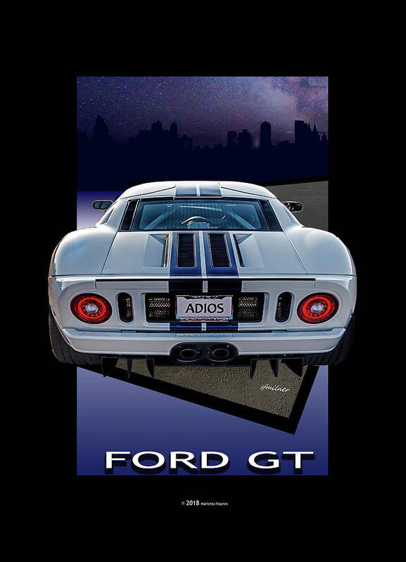 Ford Gt Art Print featuring the photograph Ford GT - Into The City by Steven Milner