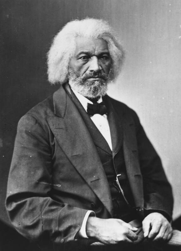 People Art Print featuring the photograph Frederick Douglass by Library Of Congress
