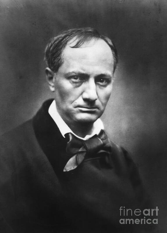 People Art Print featuring the photograph French Poet Charles Baudelaire by Bettmann
