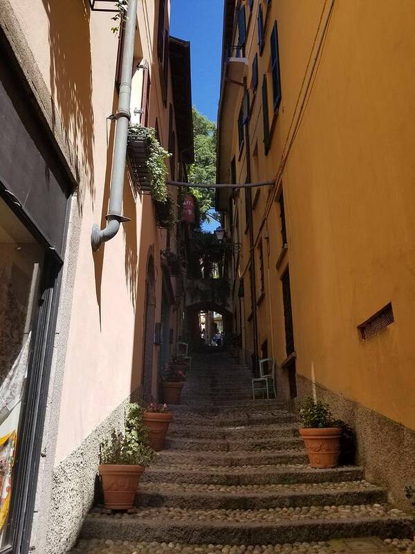 Italy Art Print featuring the photograph Golden Walkway by Linda L Brobeck