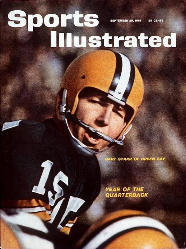 Magazine Cover Art Print featuring the photograph Green Bay Packers Qb Bart Starr Sports Illustrated Cover by Sports Illustrated