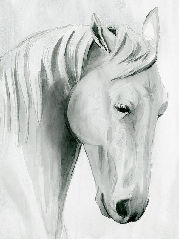 Western+horses Art Print featuring the painting Horse Whisper II by Grace Popp