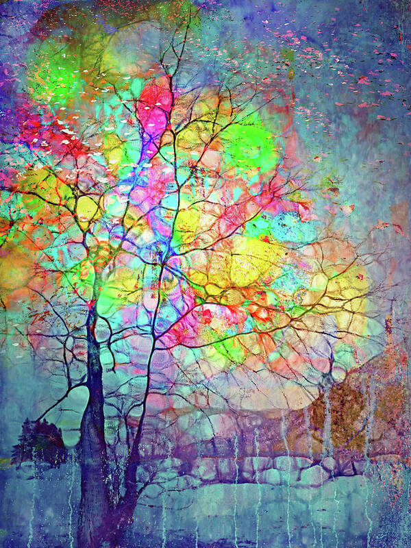 Trees Art Print featuring the digital art I will shine for you, even in this storm by Tara Turner
