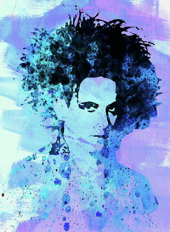 Robert Smith Art Print featuring the mixed media Legendary Cure Watercolor by Naxart Studio