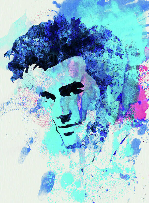 Morrissey Art Print featuring the mixed media Legendary Morrissey Watercolor by Naxart Studio