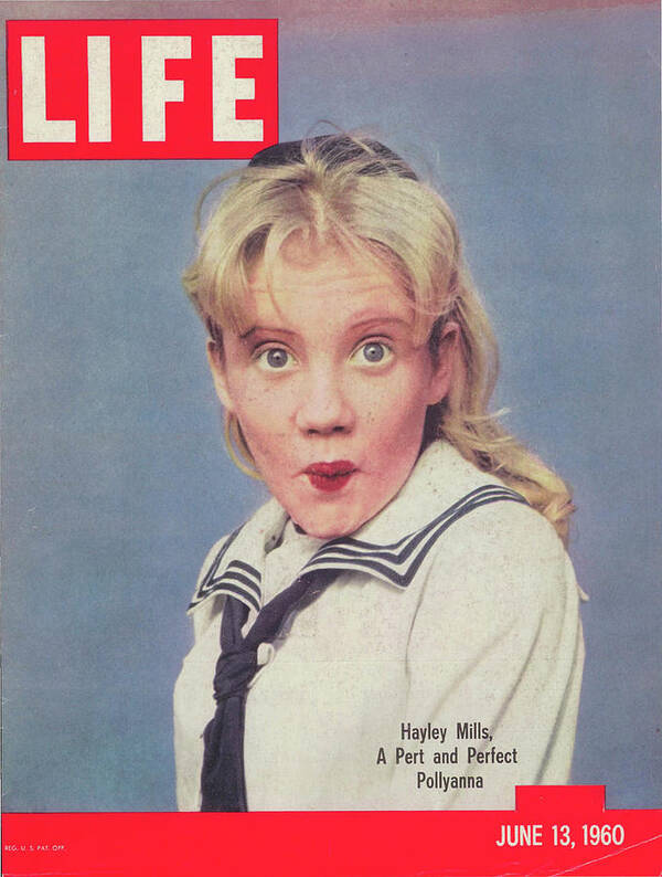 Hayley Mills Art Print featuring the photograph LIFE Cover: June 13, 1960 by Loomis Dean
