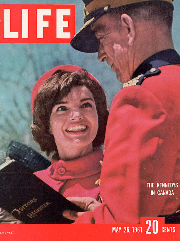 Jacqueline Kennedy Art Print featuring the photograph LIFE Cover: May 26, 1961 by Leonard Mccombe