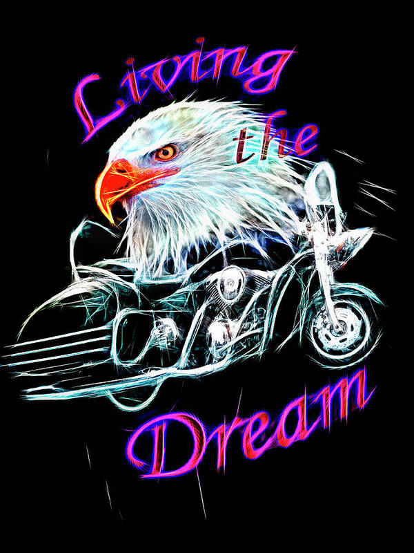 Indian Art Print featuring the digital art Living the Dream Shine by Debra and Dave Vanderlaan