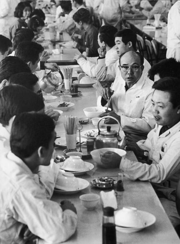 Founder Art Print featuring the photograph Lunch At Honda Factory by Takeyoshi Tanuma