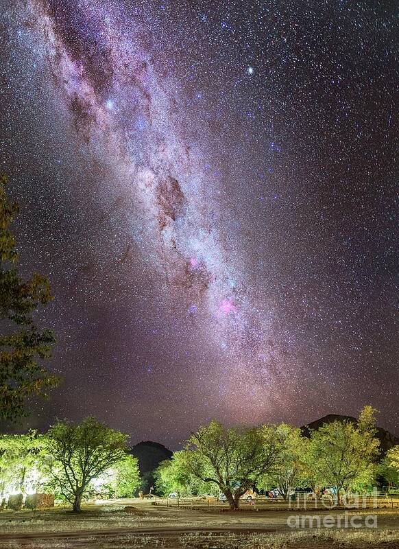 Milky Way Art Print featuring the photograph Milky Way Over A Campsite by Juan Carlos Casado (starryearth.com)/science Photo Library