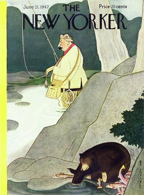 Illustration Art Print featuring the painting New Yorker June 21, 1947 by Rea Irvin