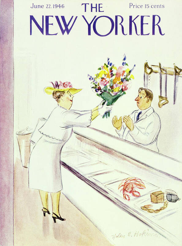Illustration Art Print featuring the painting New Yorker June 22 1946 by Helene E Hokinson